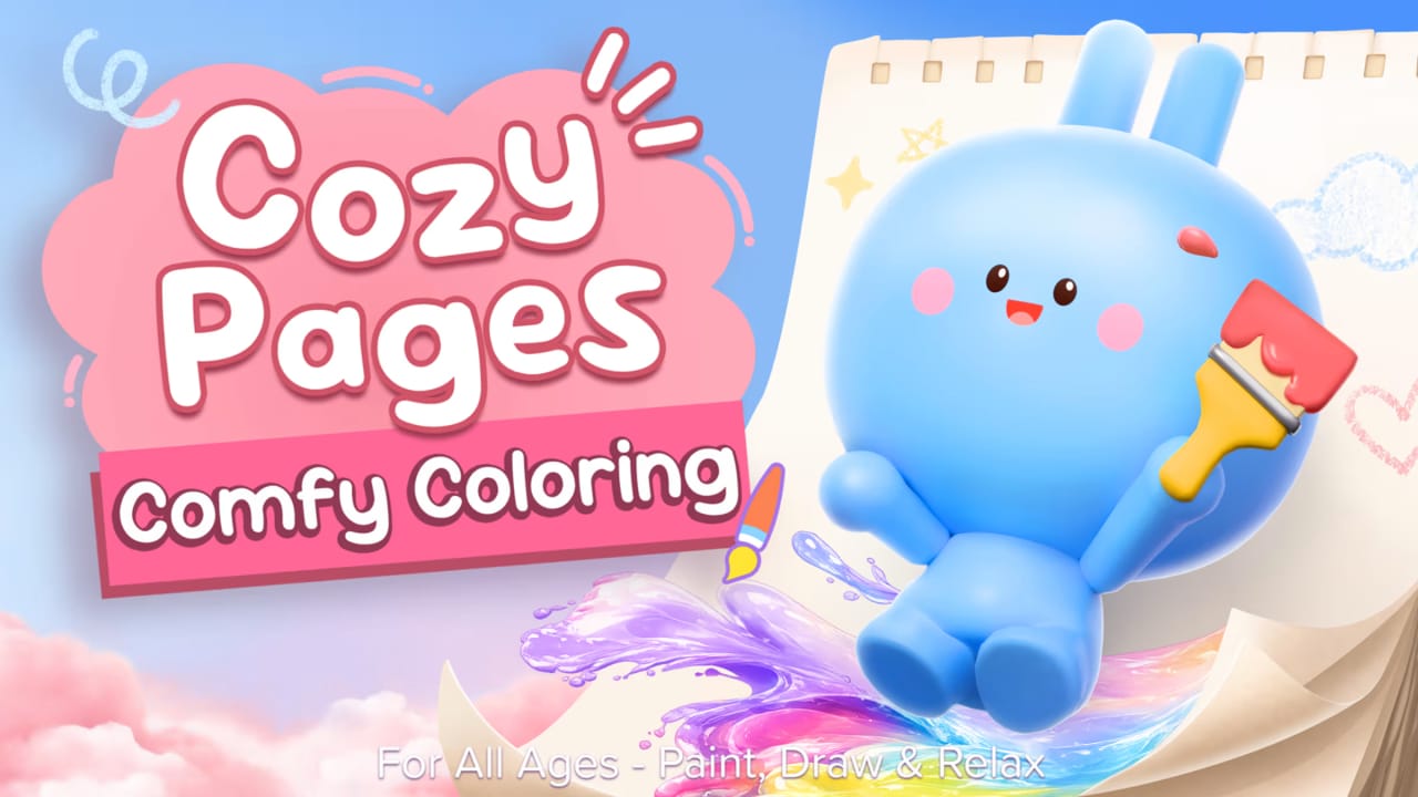 舒适页面：疗癒系手绘色本-全龄适读,享受静心时光 Cozy Pages: Comfy Coloring for All Ages – Paint, Draw & Relax